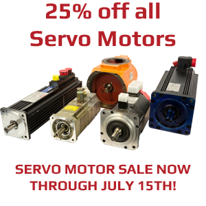 25% Off All Servo Motors