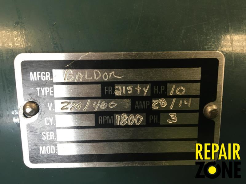 Baldor 10 HP 1800 RPM 215TY FR