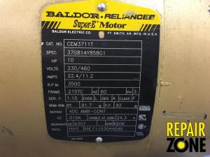 Baldor 10 HP 3600 RPM 215TC FR