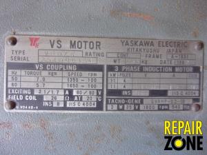 Yaskawa 11 KW 1800 RPM A-1831 FR