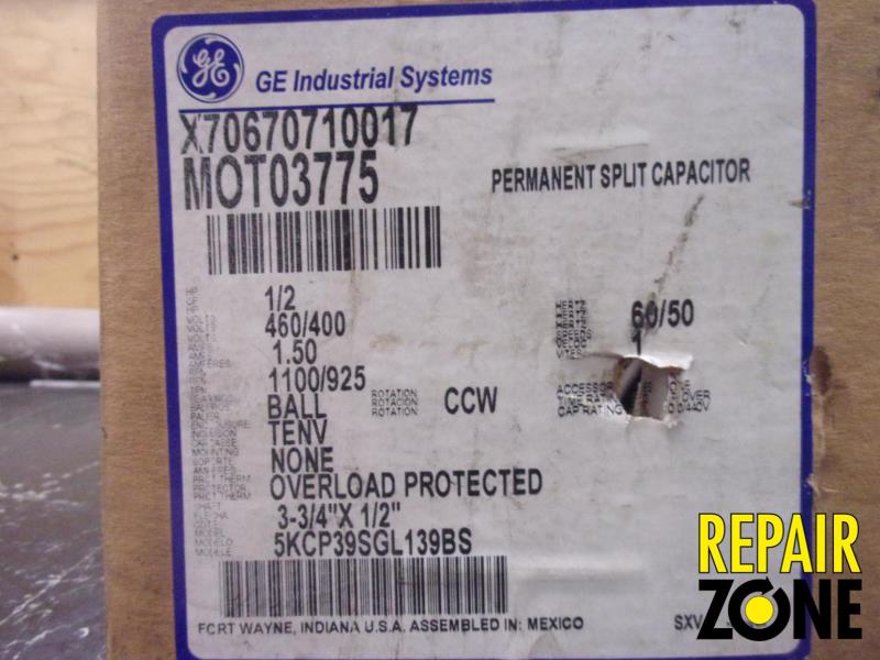Fasco 1/2 HP 1200 RPM