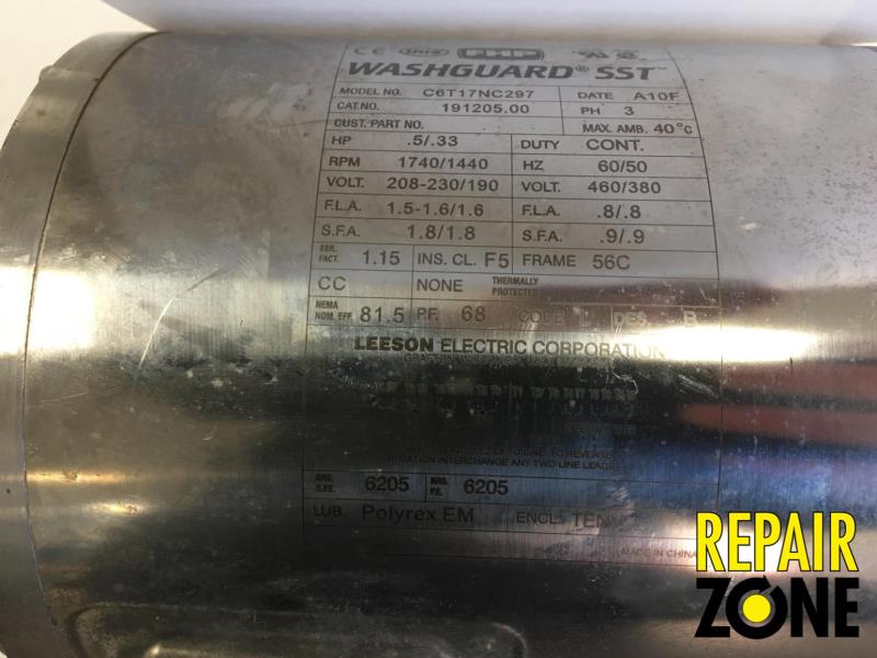 Leeson 1/2 HP 1800 RPM 56C FR-B