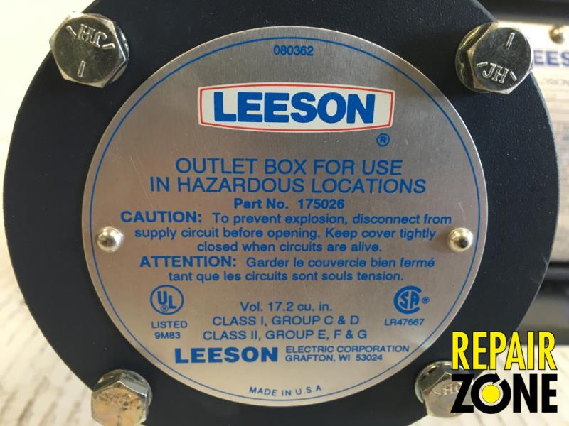Leeson 1/2 HP 1800 RPM 56H FR