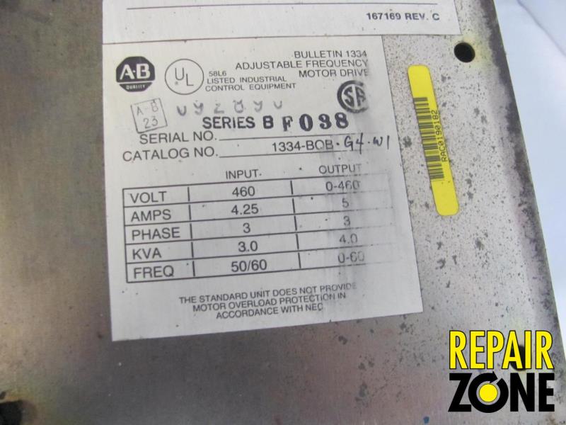 Allen Bradley 1334-B0B-G4-W1