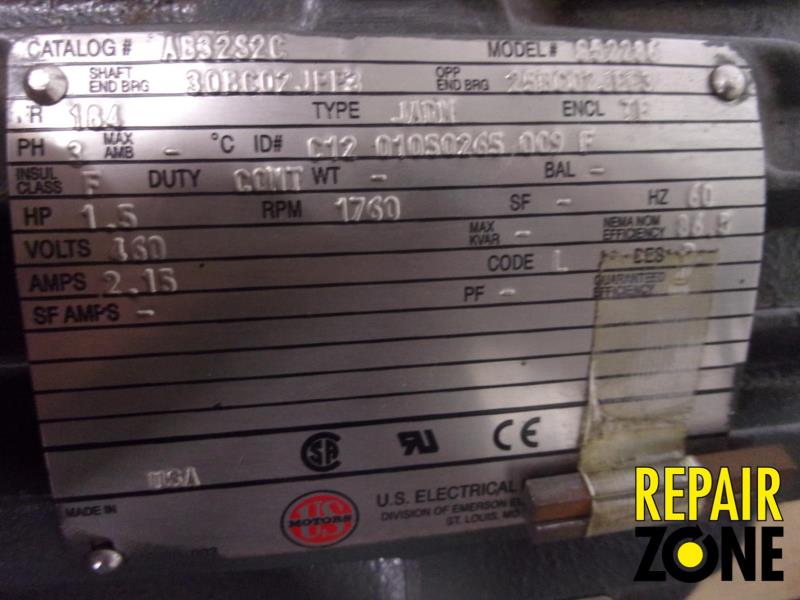 US 1.5 HP 1800 RPM 184 FR