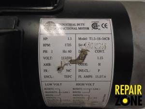 Worldwide Electric 1.5 HP 1800 RPM 56C FR C