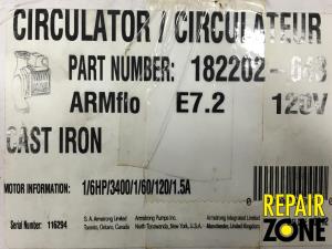 ARMSTRONG 1/6 HP 3600 RPM Circulator