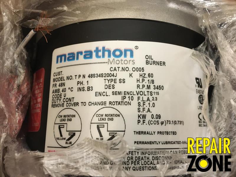 Marathon 1/8 HP 3600 RPM 48N FR
