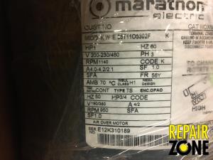 Marathon 1 HP 1200 RPM 56Y FR