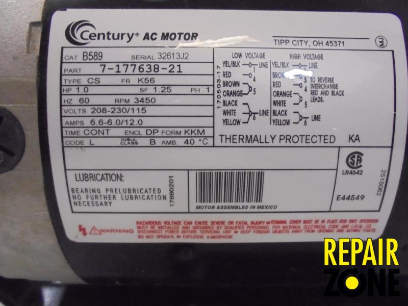 Dayton 1 HP 3600 RPM 56 FR