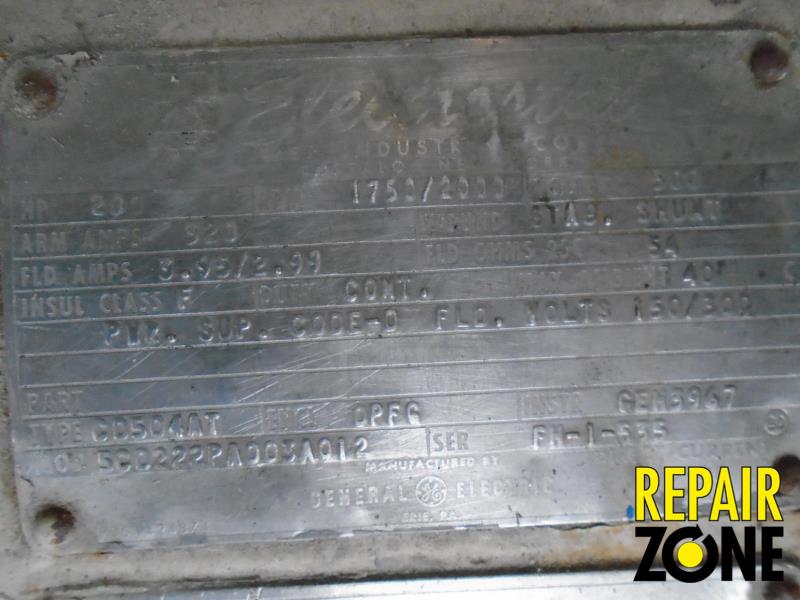 GE 200 HP 1800 RPM CD504AT