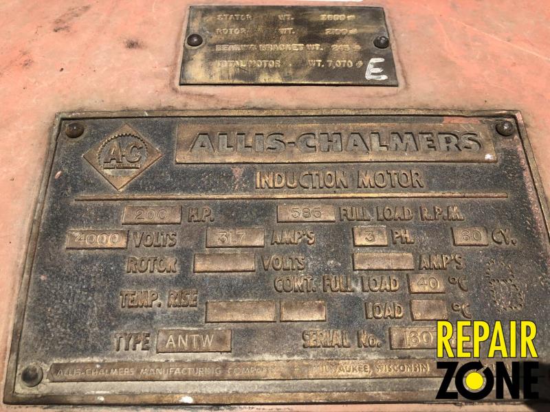 Allis Chalmers 200 HP 600 RPM