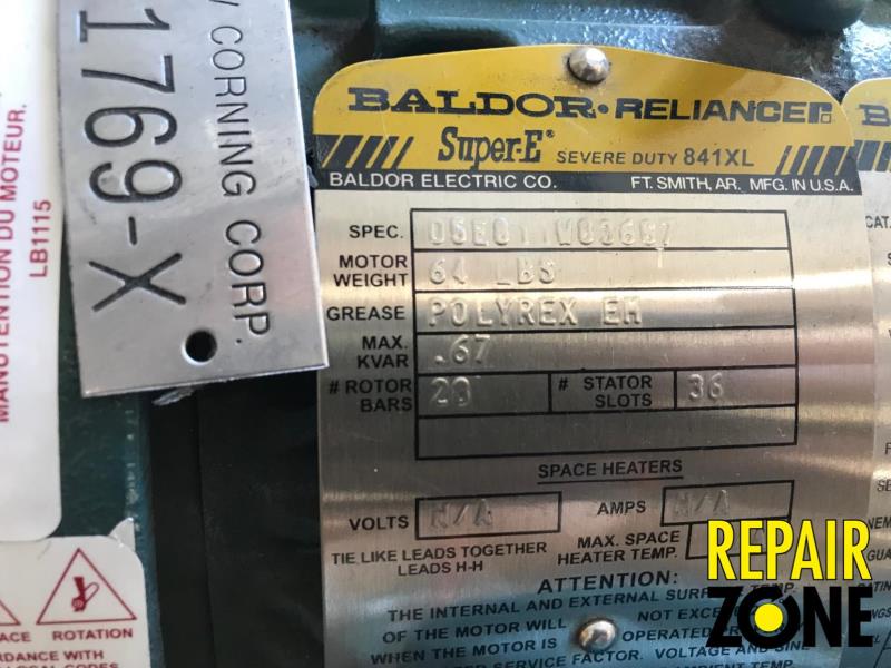 Baldor 2 HP 1800 RPM 145T FR B
