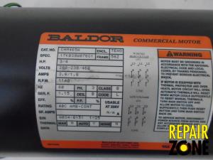 Baldor 3/4 HP 1200 RPM 56Z FR