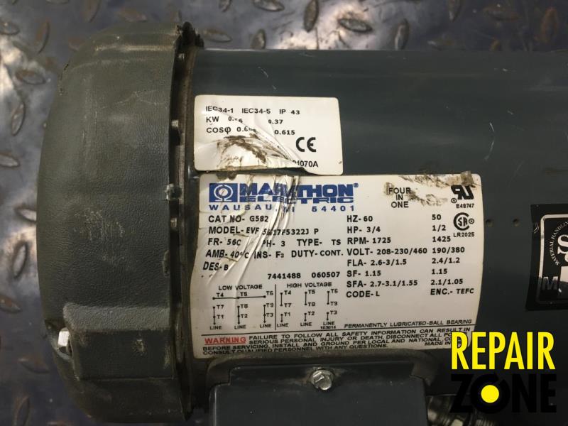 Marathon 3/4 HP 1800 RPM 56C FR B