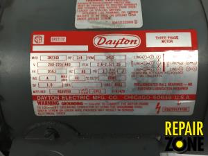 Dayton 3/4 HP 3600 RPM 56J FR