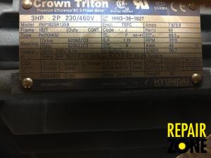 Hyundai 3 HP 3600 RPM 182T FR-A