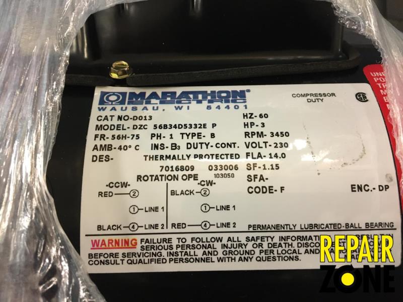 Marathon 3 HP 3600 RPM 56H FR
