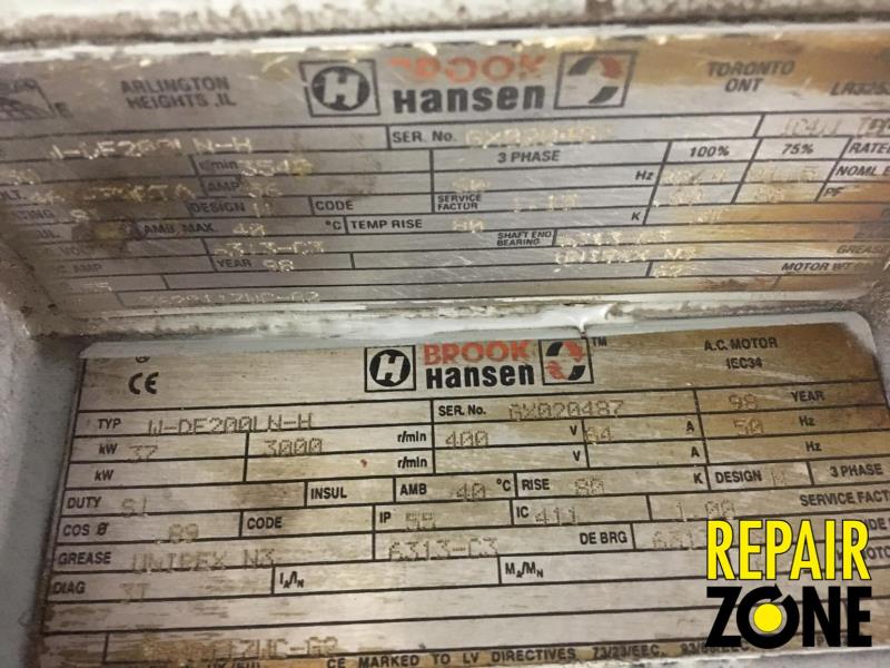 Brook Hansen 50 HP 3600 RPM 200L FR