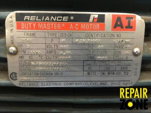 Reliance 5 HP 1200 RPM 254U FR Reliance