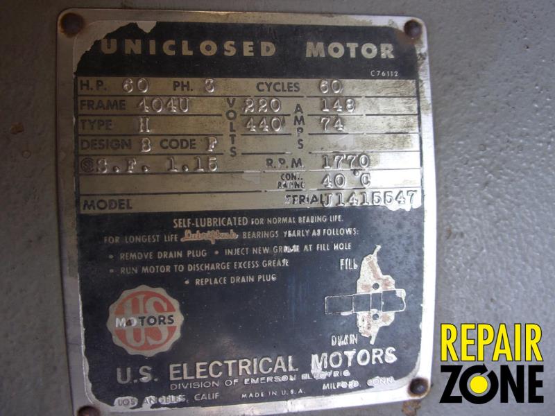 US 60 HP 1800 RPM