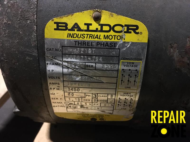 Baldor 7.5 HP 3600 RPM 184JM FR