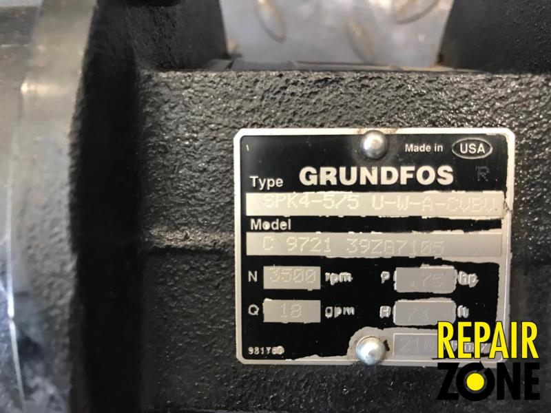 Grundfos .75 HP 3600 RPM 56C FR A