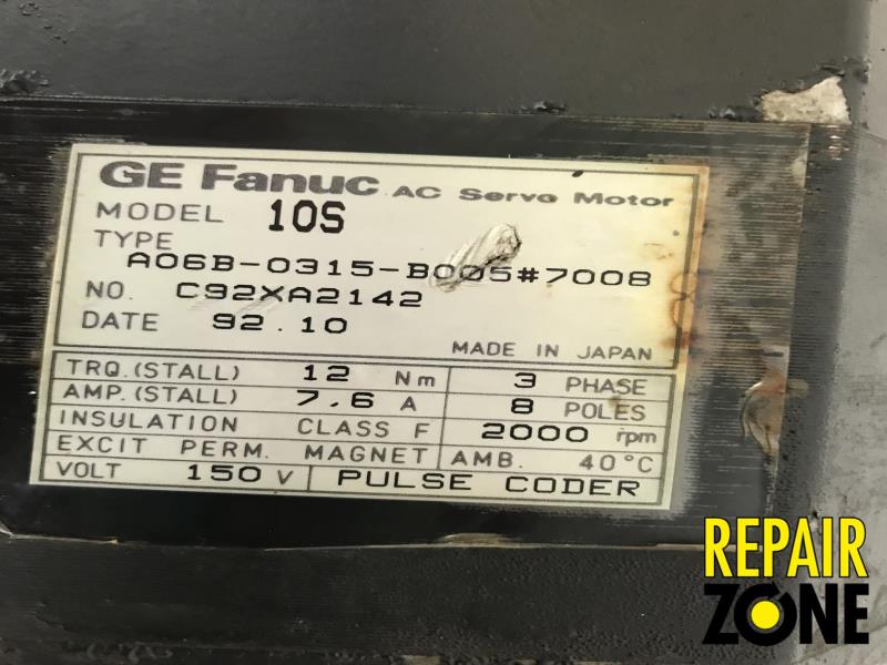 GE Fanuc A06B-0315-B005#7008