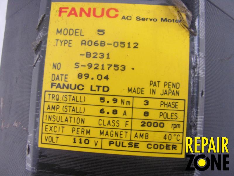 GE Fanuc A06B-0512-B231