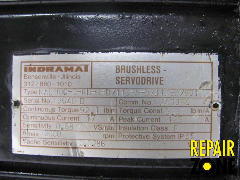 Indramat MAC90C-0-KD-1-B/110-A-0/J1250/S01