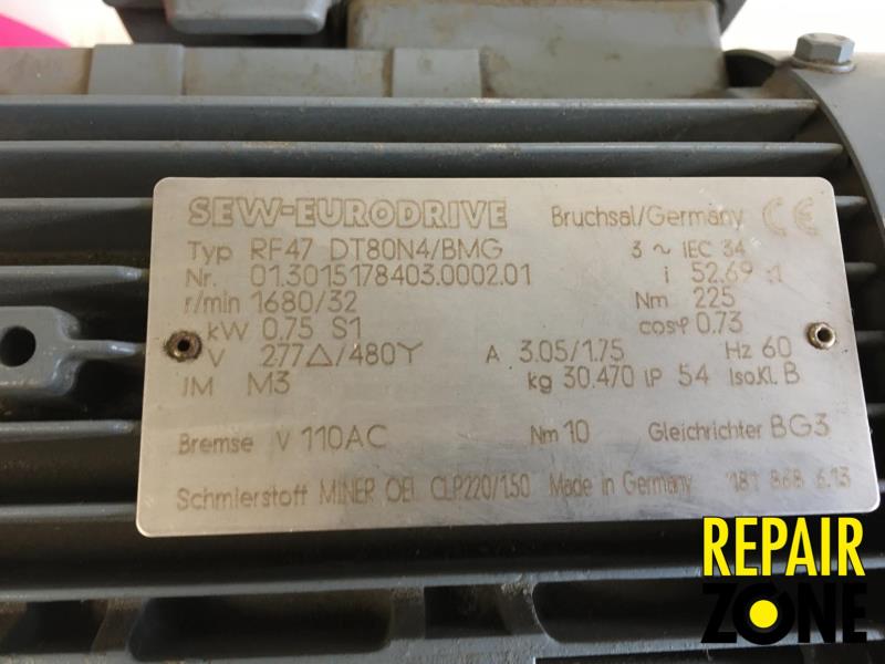 Sew Eurodrive RF47DT80N4/BMG